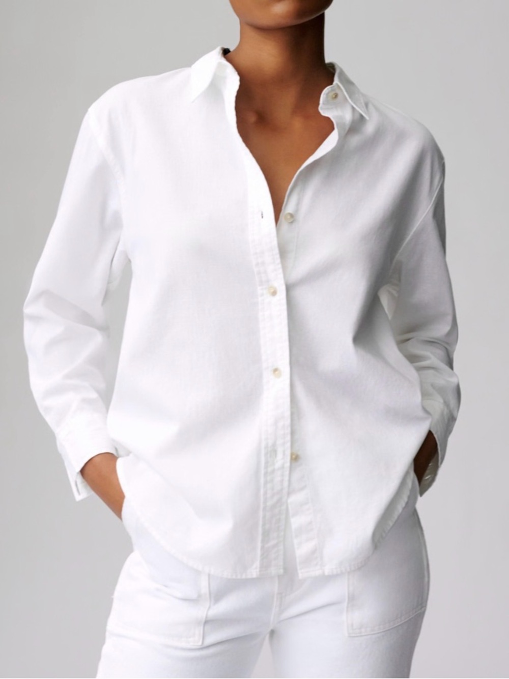 Aritzia Denim Forum The Jane Longsleeve Shirt Size S
